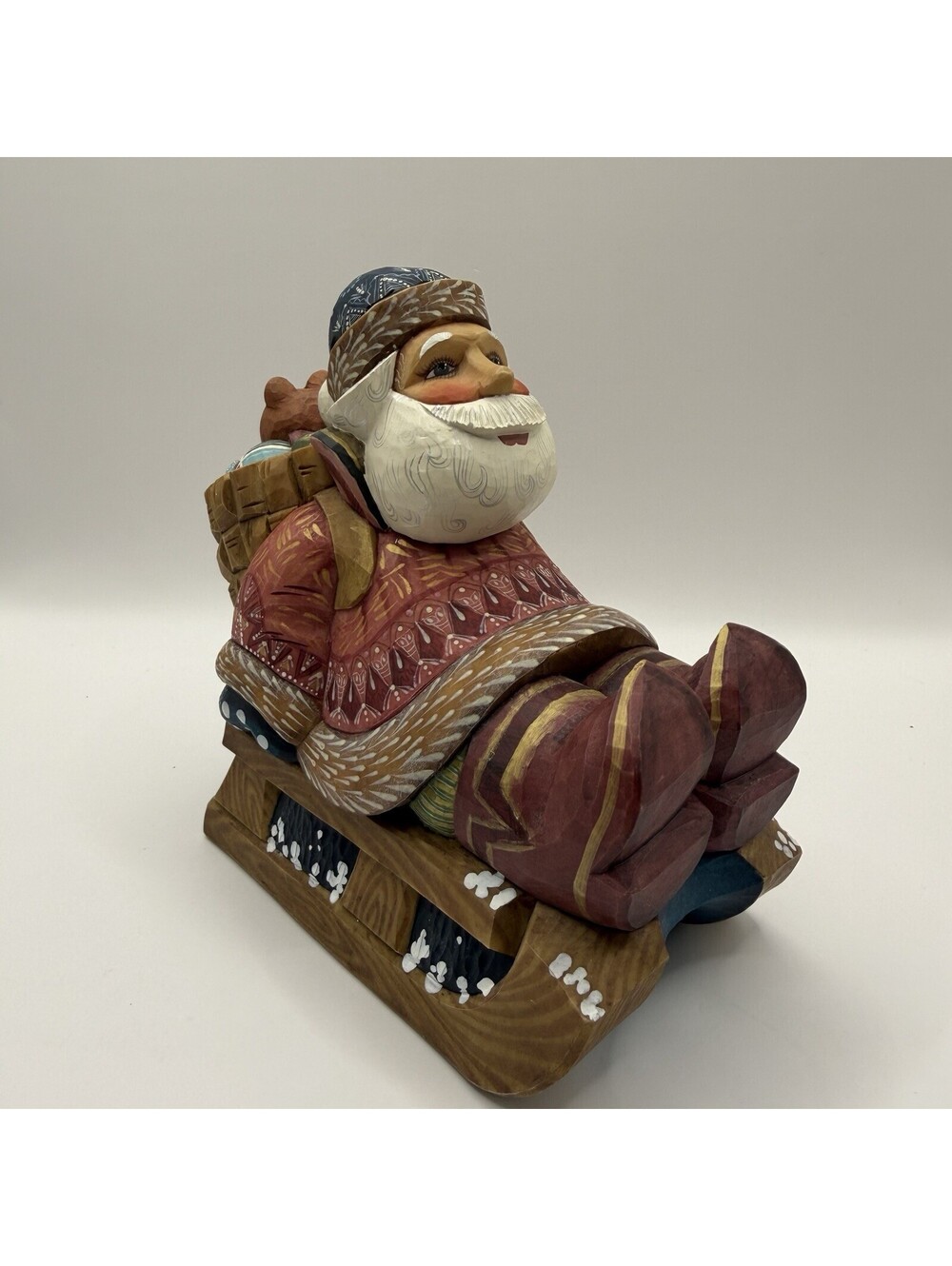 G DeBrekht Russian Sleigh Ride Bearing Bear Series Santa #51676-NT Spec 2002 Ed.